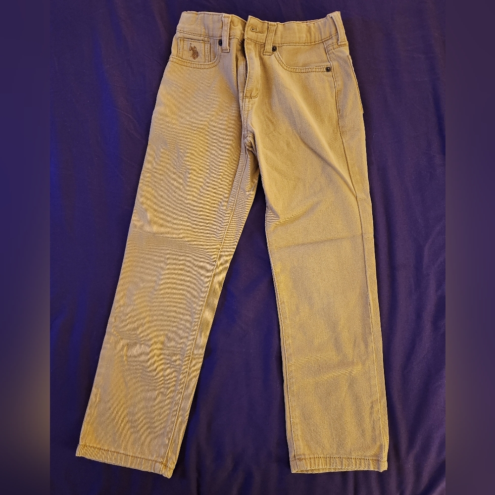 US Polo Association Boys Khaki Jeans, Size: 8